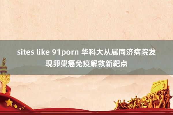 sites like 91porn 华科大从属同济病院发现卵巢癌免疫解救新靶点