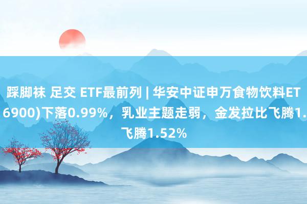 踩脚袜 足交 ETF最前列 | 华安中证申万食物饮料ETF(516900)下落0.99%，乳业主题走弱，金发拉比飞腾1.52%