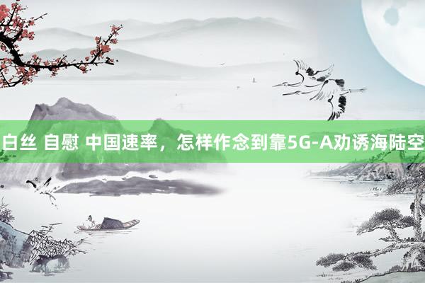 白丝 自慰 中国速率，怎样作念到靠5G-A劝诱海陆空