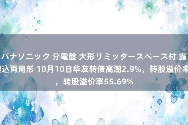 パナソニック 分電盤 大形リミッタースペース付 露出・半埋込両用形 10月10日华友转债高潮2.9%，转股溢价率55.69%