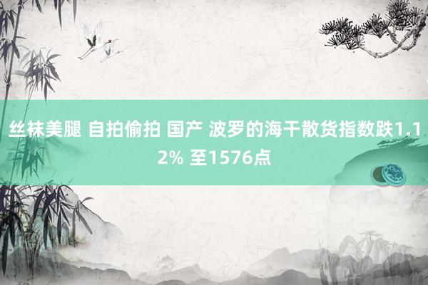 丝袜美腿 自拍偷拍 国产 波罗的海干散货指数跌1.12% 至1576点