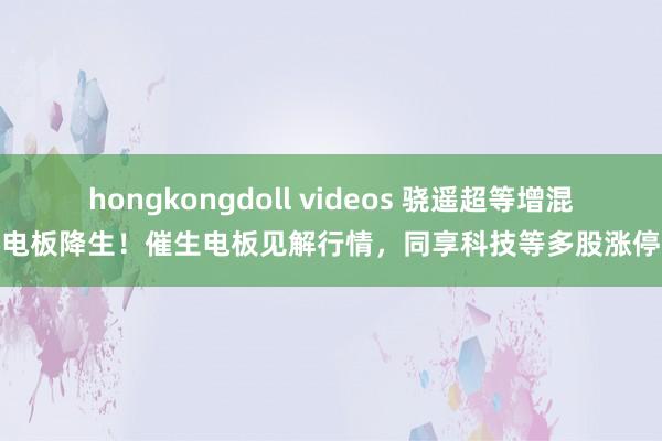 hongkongdoll videos 骁遥超等增混电板降生！催生电板见解行情，同享科技等多股涨停