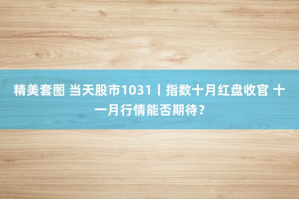 精美套图 当天股市1031丨指数十月红盘收官 十一月行情能否期待？