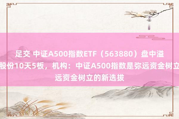 足交 中证A500指数ETF（563880）盘中溢价，利欧股份10天5板，机构：中证A500指数是弥远资金树立的新选拔